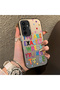 Samsung Galaxy A54 Compatible Matte Shiny Surface Impact Protection Colorful Silver Case Graffiti