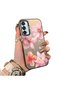 Samsung Galaxy M15 Compatible Flower Pattern Matte Glossy Surface Impact Protection Colorful Silver Case - 2
