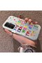 Samsung Galaxy A54 Compatible Matte Shiny Surface Impact Protection Colorful Silver Case Graffiti - 3