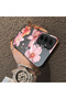 Samsung Galaxy A55 Compatible Floral Pattern Matte Glossy Surface Impact Protection Colorful Silver Case - 4