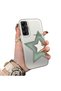 Samsung Galaxy A05S Compatible Star Pattern Matte Glossy Surface Impact Protection Colorful Silver Case