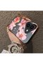 iPhone 16 Compatible Floral Pattern Matte Glossy Surface Impact Protection Colorful Silver Case - 4