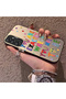 Samsung Galaxy A24 Compatible Matte Shiny Surface Impact Protection Colorful Silver Case Graffiti - 3