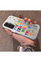 Samsung Galaxy S23 Fe Compatible Matte Glossy Surface Impact Protection Colorful Silver Case Graffiti - 3