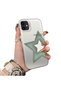 iPhone 11 Compatible Star Pattern Matte Glossy Surface Impact Protection Colorful Silver Case