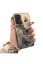 Samsung Galaxy A32 Compatible Colorful Silver Matte Glossy Surface Impact Protection Case with Butterfly Pattern