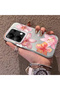 Xiaomi Poco M6 Pro 4g Compatible Floral Pattern Matte Glossy Surface Impact Protection Colorful Silver Case - 3