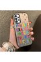 Samsung Galaxy A73 Compatible Matte Shiny Surface Impact Protection Colorful Silver Case Graffiti