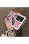 Samsung Galaxy S24 Plus Compatible Colorful Silver Matte Glossy Surface Impact Protection Case with Butterfly Pattern - 3
