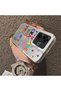 Xiaomi Redmi 13 Compatible Matte Glossy Surface Impact Protection Colorful Silver Case Graffiti - 4