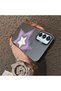 Samsung Galaxy M15 Compatible Star Pattern Matte Glossy Surface Impact Protection Colorful Silver Case - 3