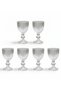 Set of 6 Glass Coffee Side Cups with Glass Legs, Sherbet Glasses - 5