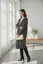 Plus Size Women's Boat Neck Pocketed Knitwear Cardigan Long Length - 5