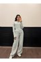 Women's Waist Detailed Snap Fastener Knitwear Set - 4