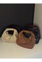 Women's Stylish Day and Night Bag with Knitted Detail and Knotted Handle - 6