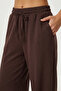 Modal Top and Bottom Set with Flap Pockets Lby0025 Brown - 6
