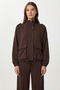 Modal Top and Bottom Set with Flap Pockets Lby0025 Brown - 4