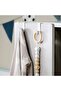 6 Pieces of Shelf Hangers Metal Hooks Height 4.7 cm Set of 6 Cabinet Hooks Multi-Purpose Hanger - 4