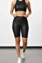 Women's Black High Waist Tights - 4