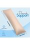 Ultra Soft Body Pillow - Long Side Sleeper Pillows For Use During Pregnancy - 100% Cotton - 2