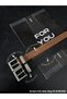 2-Piece Square Buckle Bridged Women's Belt, Trouser Belt, Coat Belt, Dress Belt