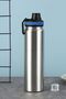 Steel Gray Strap 1000 ml Sports Water Bottle Flask (Not Hot-Cold Resistant) Mt243 - 3