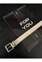 Square Buckle Bridged Women's Belt, Pants Belt, Jacket Belt, Dress Belt - 3