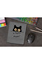 Is That a Mouse?- Black Cat Patterned Wrist Rest Rectangular Mouse Pad - 4