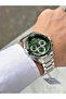 Special Design Silver-Green Color 5 Atm Water Resistance Steel Case Men Wristwatch S04164Mr - 2