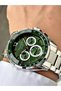 Special Design Silver-Green Color 5 Atm Water Resistance Steel Case Men Wristwatch S04164Mr - 3