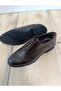 Men's Genuine Leather Transitional Sole Comfortable Fit Fully Handmade Lace-Up Brown Color - 4
