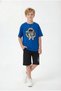 3-Piece Crew Neck Various Print Detailed Boys' 6-Piece Top and Bottom Set - 2