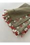 Handcrafted Needle Embroidered Writing/Needlework/Needlework Bait/Handcrafted Cheesecloth/Head Cover - 2