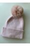 Children's Beanie with Pompom and Rotating Accessories with a Dog - 2