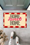 Modern Digital Printing Doormat - Red, Beige Home Sweet Home - Front Door Mat
