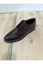 Men's Transitional Classic Shoes Genuine Inner and Outer Leather Rubber Sole Lace-Up Flat Sole Brown Color - 2