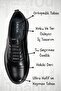GRACIA Genuine Black Leather Ultra Lightweight Dad Shoes – Stretchy Ankle Support - 3