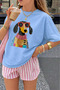 Unisex T-Shirt with Colorful Dog Print
