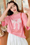Unisex T-Shirt with Bow Print