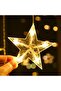 3.5M Ramadan Light For Home Decoration Star And Moon Shaped Led Curtain Light - 5