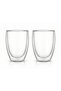 Borosilicate Glass Double Wall Glass 350ml Set of 2 | Transparent