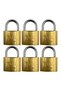 Ymk Padlock Short Yellow 1 Pack (6 Pieces) 63 mm