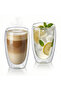 Borosilicate Glass Double Wall Glass 450ml Set of 2 | Transparent - 2