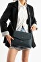 Women's Genuine Leather Crossbody Bag Pl028-D Navy Blue - 3