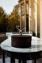 Decorative Ashtray with Wooden Lid and Deer Figure, Metal Inner Chamber, Tabletop Ashtray, Dark Silver with Deer - 2