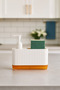 Zs-0062-Merve- 🧼   Modern Liquid Soap Dispenser & Sponge Holder Set – Practical and Stylish Design - 4