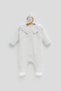 Baby Girl Romper 100% Cotton Peter Pan collar Floral Embroidered with Booties