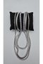 Stainless Steel Silver Color Italian Chain Waterway Model Zircon Stone 3-Piece Necklace - 7