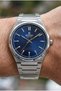 Men's Wristwatch |   42mm Steel Case, Navy Blue Dial, Steel Band, 5Atm