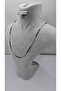 Stainless Steel Black and Silver Color Knitted Chain Unisex Necklace - 3